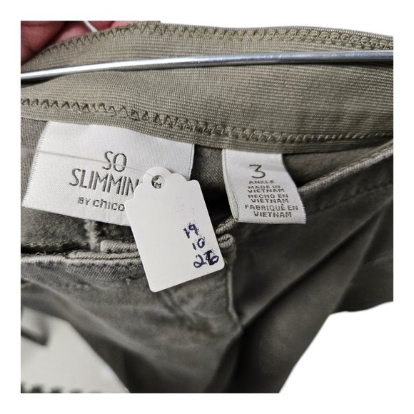 Chicos sage green size 3 (16) pants - Picture 2 of 3